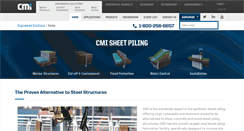 Desktop Screenshot of cmisheetpiling.com